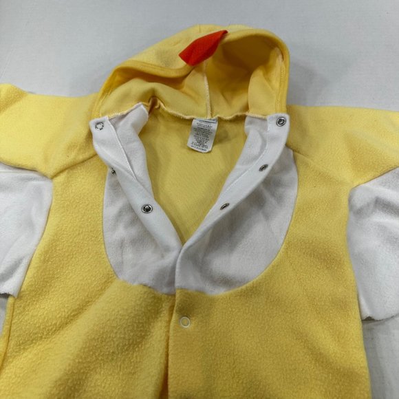 Simply Basics Baby Size 6-9 Month Duck One Piece Sleeper Yellow Preowned - Picture 3 of 15